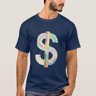T-shirt Chemises de symbole dollar