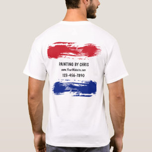 T-shirt Chemises de travail d'affaires de peintre