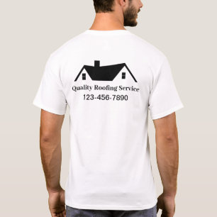 T-shirt Chemises de travail du logo du service de couvertu