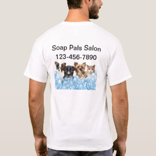 T-shirt Chemises de travail du personnel du salon des anim