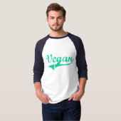 T-shirt Chemises de végétalien d'équipe (Devant entier)