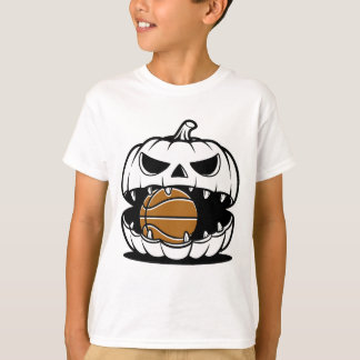 T-shirt Chemises de visage de basket-ball Citrouille effra