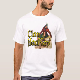 T-shirt Chemises des montagnes de jeux de MacKay de clan