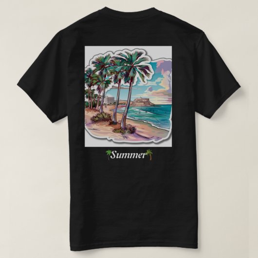 T-shirt Chemises d'été (Design dos)
