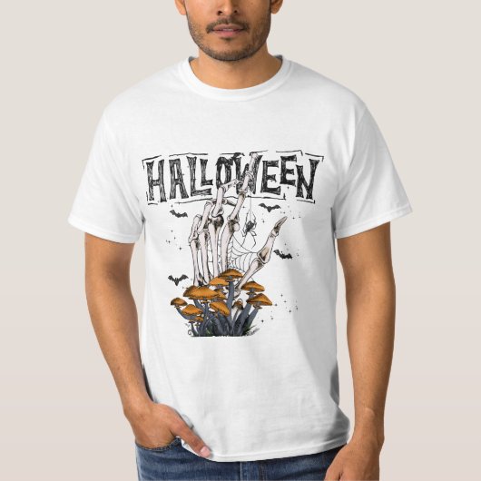 T-shirt Chemises d'Halloween stylées (Devant)