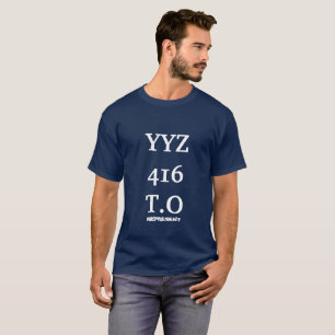 T-shirt Chemises d'identification - Toronto (bleu marine)