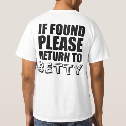 T-shirt Chemises drôles de couples personnalisées (Dos)