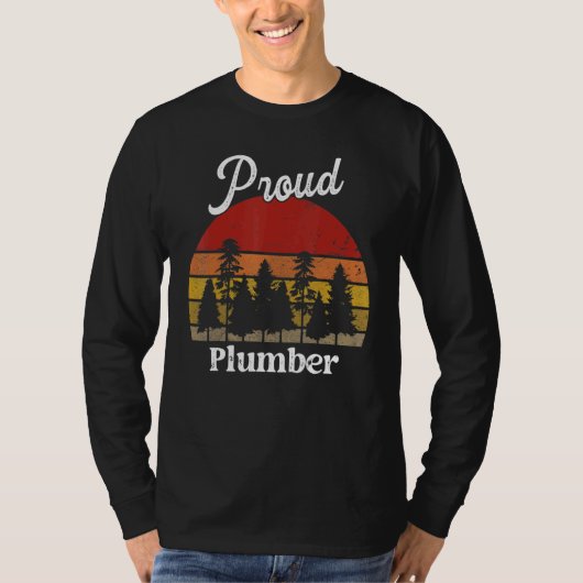 T-shirt Chemises drôles de plombier Professions intitulé d (Devant)