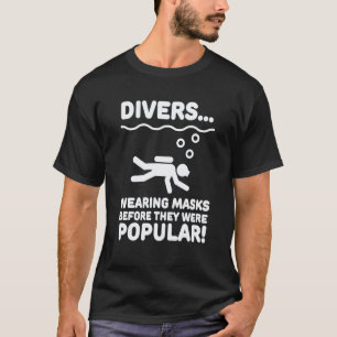 T-shirt Chemises drôles de plongée en scaphandre Masque Ch