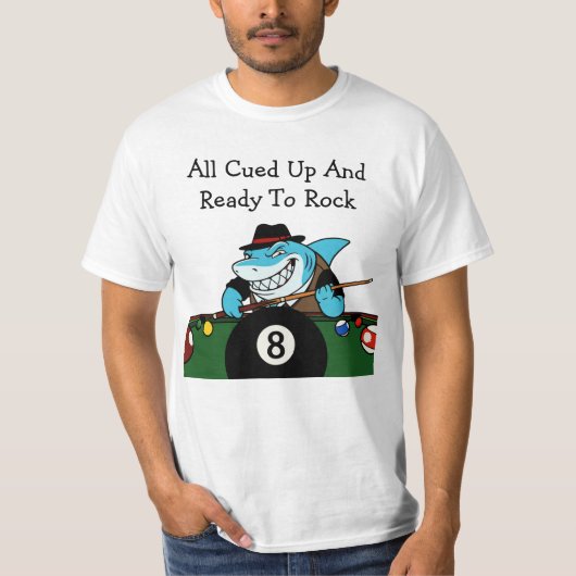 T-shirt Chemises drôles de salle de billard Billard (Devant)