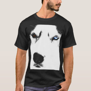 T-shirt Chemises enrouées de chien de traîneau de chien de