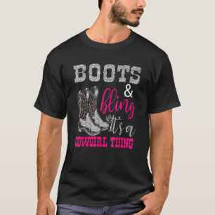 T-shirt Chemises Et Bling C'est Une Chose De Cowgirl