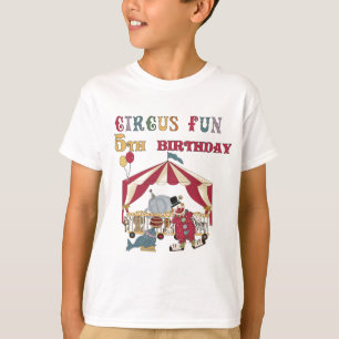 T-shirt Chemises et cadeaux Circus 5th Birthday