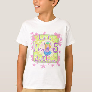 T-shirt Chemises et cadeaux de la 5e année de Ballerina
