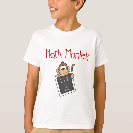 T-shirt Chemises et cadeaux Math Monkey (Devant)