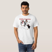 T-shirt Chemises et cadeaux Penguins Building Friendship (Devant entier)
