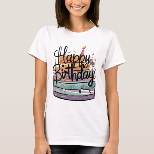 T-shirt Chemises femmes d'anniversaire (Devant)