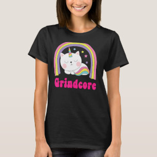 T-shirt Chemises Grindcore Sarcastique Retro Unicorn Grind