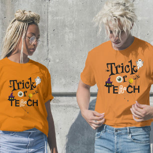 T-shirt Chemises Halloween enseignantes   Tracer Ou Enseig