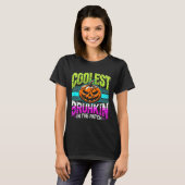 T-shirt Chemises Halloween Garçons Citrouille Thanksgiving (Devant entier)