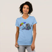 T-shirt chemises hawaïennes de glace de rasage (Devant entier)