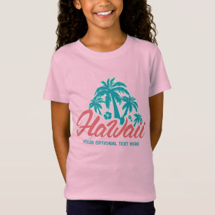 T-Shirt Chemises Hawaii en texte personnalisé