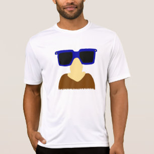 T-shirt Chemises incognito de moustache et en verre