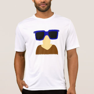 T-shirt Chemises incognito de moustache et en verre