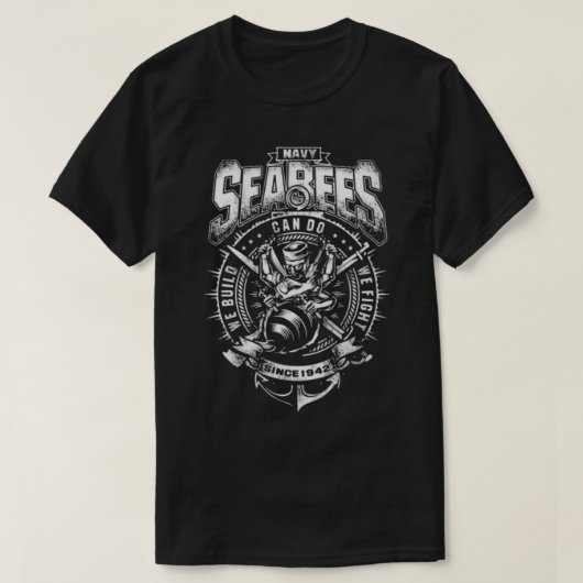 T-shirt Chemises Marine SEABEES (Design devant)