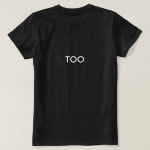 T-shirt chemises noires de matière des vies