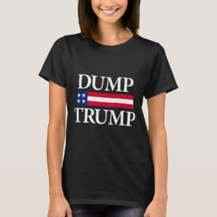T-shirt Chemises noires pour larguer trump unisex moderne