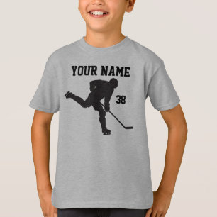 T-shirt Chemises personnalisées d'hockey pour des garçon