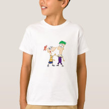Chemises Phineas et Ferb Cartoon pour enfants