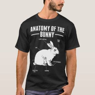 T-shirt Chemises pour amateurs de lapins Anatomie drôle du