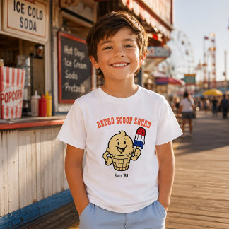 T-shirt Chemises pour enfants Retro Scoop Squad