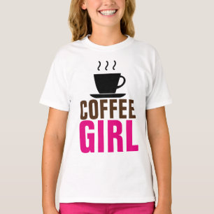 T-SHIRT CHEMISES POUR FILLES ET ADOS AU THÈME CAFÉ