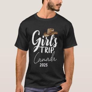 T-shirt Chemises pour filles voyage Canada 2025 Femmes Wee