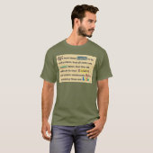 T-shirt Chemises pour hommes avec une déclaration. (Devant entier)
