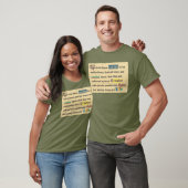 T-shirt Chemises pour hommes avec une déclaration. (Unisexe)