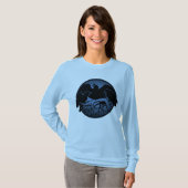T-shirt Chemises Raven Art Raven Chemises d'art Crow femme (Devant entier)