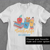 T-shirt Chemises rétro pour enseignants #vie d'enseignant