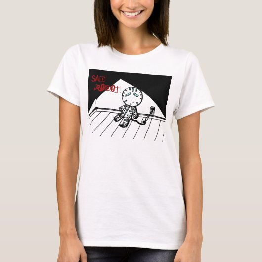 T-shirt Chemises robots tristes (Devant)