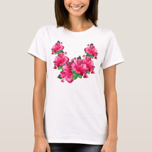 T-shirt Chemises roses de Lei de ketmie (Devant)