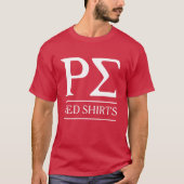 T-shirt Chemises rouges Rho Sigma (Devant)