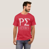 T-shirt Chemises rouges Rho Sigma (Devant entier)