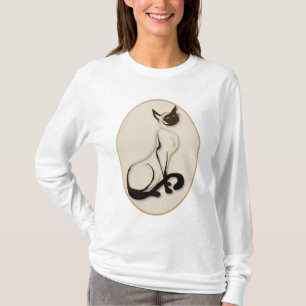T-shirt Chemises siamoises se reposantes de Kitty
