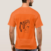 T-shirt Chemises T de conception de café (Dos)