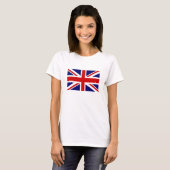 T-shirt Chemises T pour femmes avec drapeau Union Jack bri (Devant entier)