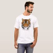 T-shirt Chemises Tiger Face (Devant entier)