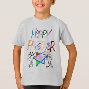 T-shirt Chemises très colorées d'une pâque